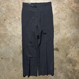 Vintage 70s Sansabelt Talon Zipper Grey Trouser Pants 30x29